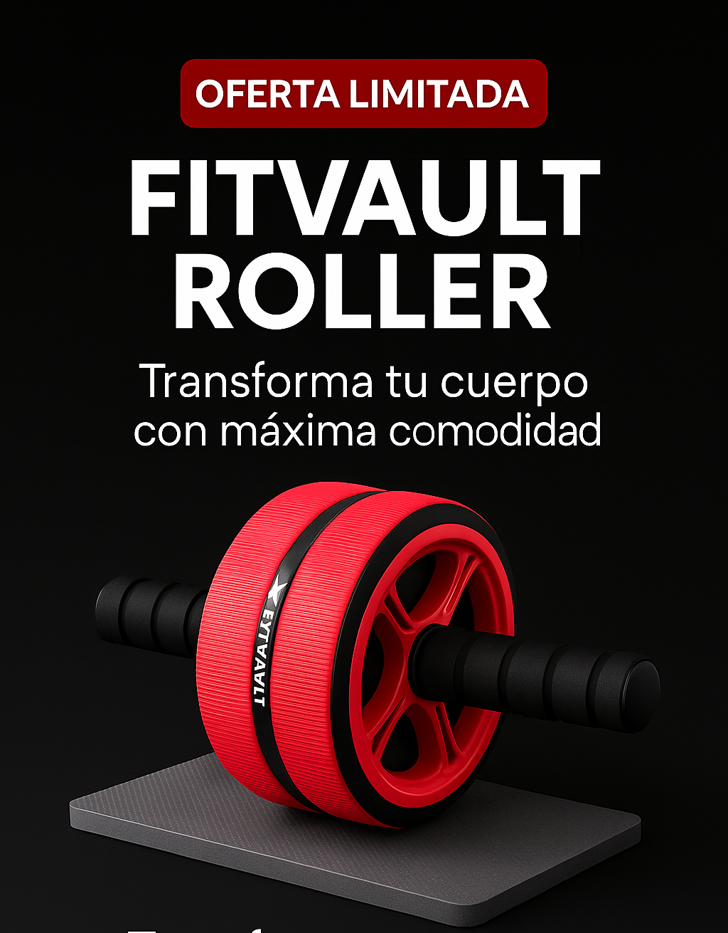 FitVault Roller - Tu camino al abdomen de acero comienza aquí